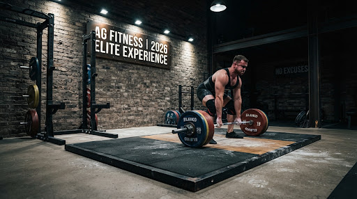 Powerlifting corner with deadlift platforms